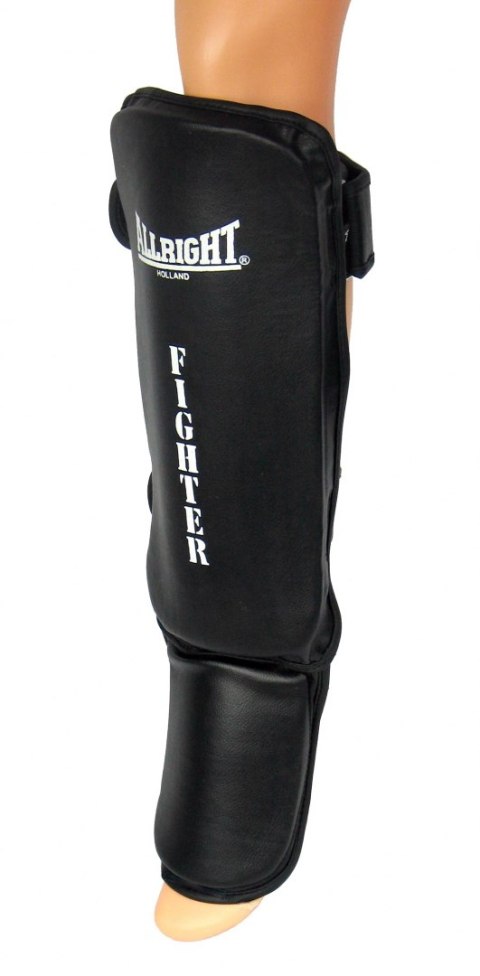 NAGOLENNIKI ZE STOPĄ FIGHTER PVC CZARN. ROZM. XXL /ALLRIGHT