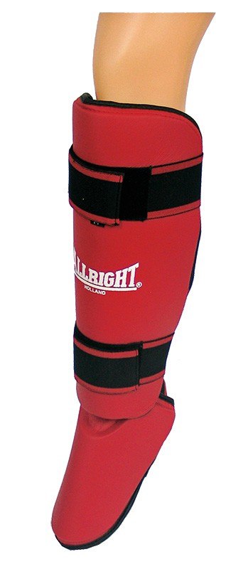 NAGOLENNIKI ZE STOPĄ PU CZERW. ROZM. S /ALLRIGHT