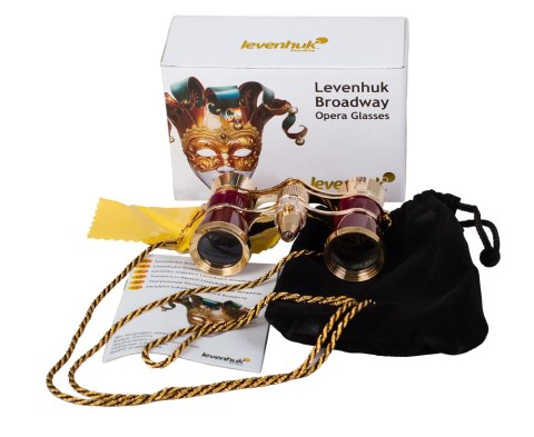 LORNETKA TEATRALNA BROADWAY 325F CZERW. /LEVENHUK