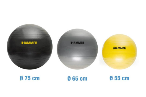 PIŁKA DO ĆWICZEŃ FITNESS HAB 55CM /HAMMER PIŁKA DO ĆWICZEŃ FITNESS HAB 55CM /HAMMER