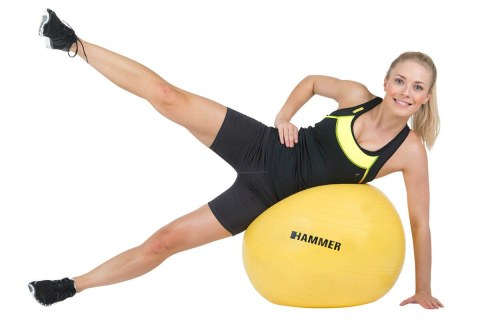 PIŁKA DO ĆWICZEŃ FITNESS HAB 55CM /HAMMER PIŁKA DO ĆWICZEŃ FITNESS HAB 55CM /HAMMER