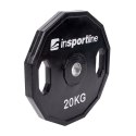 OBCIĄŻENIE GUMOWANE RBTN 20KG 30MM /INSPORTLINE
