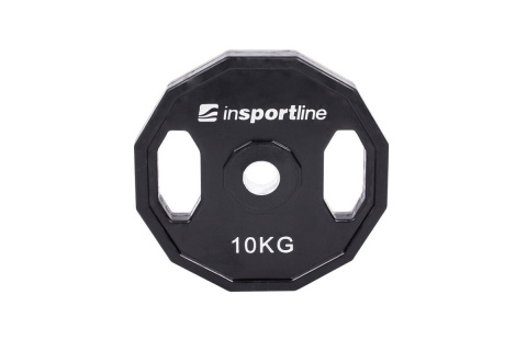 OBCIĄŻENIE GUMOWANE RBTN 10KG 30MM /INSPORTLINE