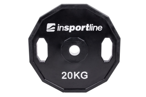 OBCIĄŻENIE GUMOWANE RBTN 20KG 30MM /INSPORTLINE