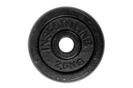 OBCIĄŻENIE ŻELIWNE INSEC 2,5KG 30MM /INSPORTLINE