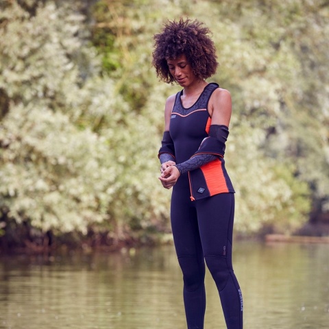 DAMSKA KURTKA NEOPREN PORTO JACKET 2018 CZARN-CZERW. ROZM. L /JOBE