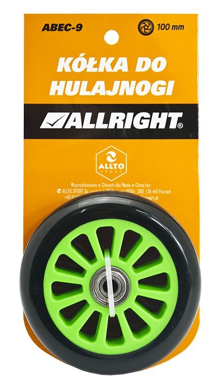 KÓŁKA DO HULAJNOGI 100MM 2SZT. /ALLRIGHT KÓŁKA DO HULAJNOGI 100MM 2SZT. /ALLRIGHT
