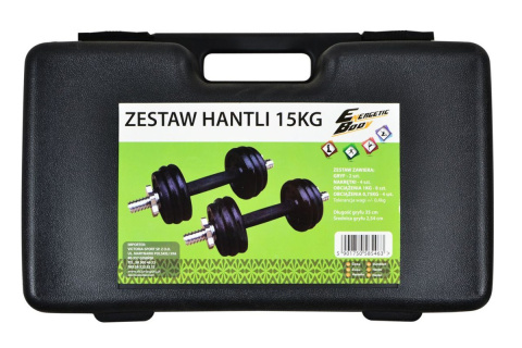 HANTLE REGULOWANE W WALIZCE S585463 2X7,5KG /EB FIT