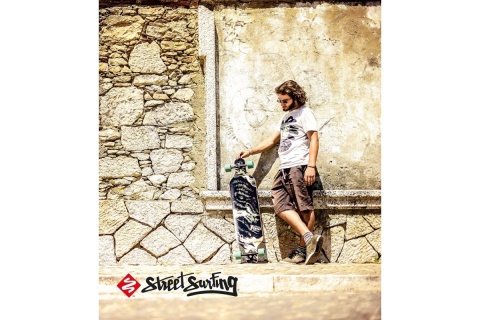 DESKOROLKA LONGBOARD FREERIDE CURVE WOLF 39" /STREET SURFING