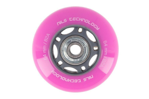 KÓŁKA DO ROLEK PU 64X24 82A 4SZT + ABEC-7 8SZT /NILS KÓŁKA DO ROLEK PU 64X24 82A 4SZT + ABEC-7 8SZT /NILS