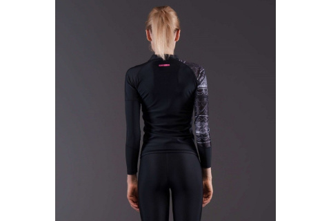 KOSZULKA RASHGUARD DAMSKA ILLUSION CZARN. ROZM. XL /AQUA MARINA KOSZULKA RASHGUARD DAMSKA ILLUSION CZARN. ROZM. XL /AQUA MARINA