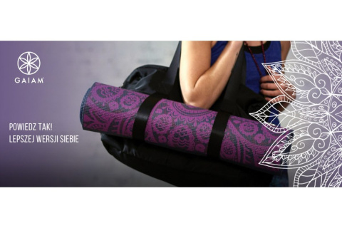 MATA DO ĆWICZEŃ AUBERGINE SWIRL 173X61CM /GAIAM MATA DO ĆWICZEŃ AUBERGINE SWIRL 173X61CM /GAIAM