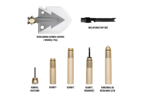 SAPERKA TAKTYCZNA 14W1 MULTITOOL /MACGYVER SAPERKA TAKTYCZNA 14W1 MULTITOOL /MACGYVER