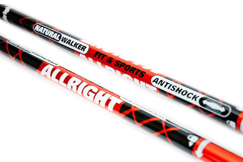 KIJE TREKKINGOWE 2CZ RED /ALLRIGHT KIJE TREKKINGOWE 2CZ RED /ALLRIGHT