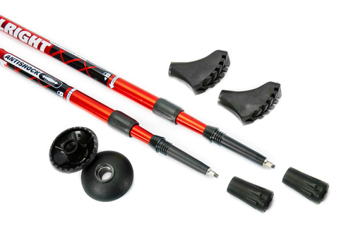 KIJE TREKKINGOWE 2CZ RED /ALLRIGHT KIJE TREKKINGOWE 2CZ RED /ALLRIGHT
