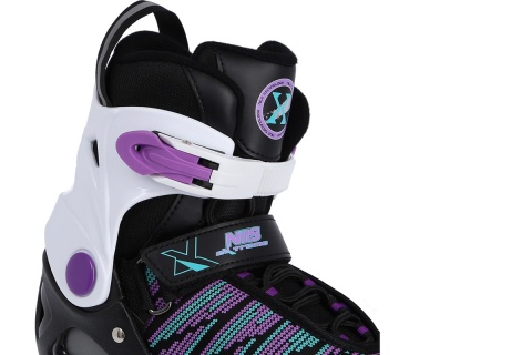 ŁYŻWY HOKEJOWE NH2255 A ROZM. M(37-40) CZARN-FIOL. /NILS