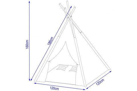 NAMIOT TIPI TOYS MATA I PODUSZKI BAT /ENERO