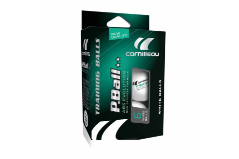 PIŁECZKI DO TENISA STOŁOWEGO P-BALL 6 SZT. BIAŁ. /CORNILLEAU