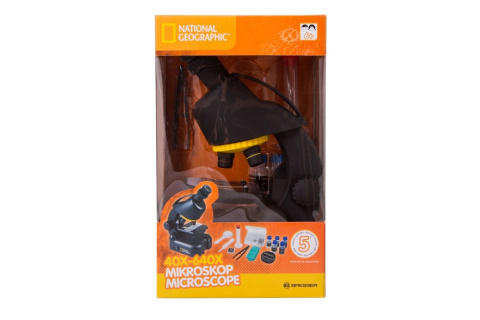MIKROSKOP NATIONAL GEOGRAPHIC 40-640X Z ADAPTEREM DO SMARTFONA /BRESSER