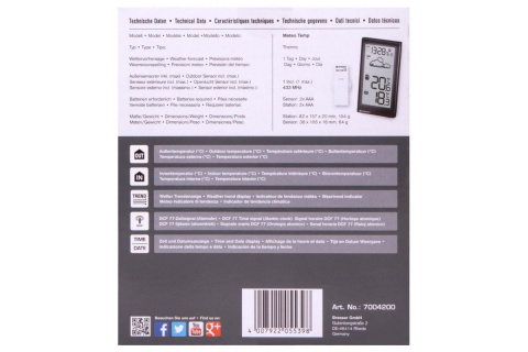 STACJA METEOROLOGICZNA TEMP /BRESSER