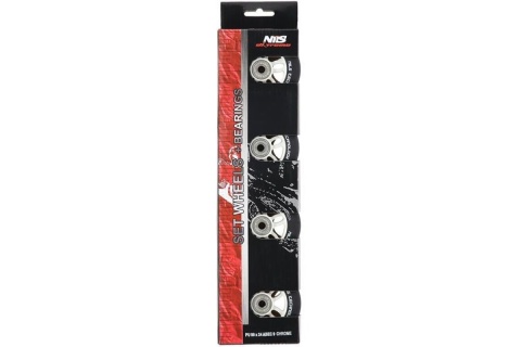 KÓŁKA DO ŁYŻWOROLEK PU 90X24 82A ABEC-9 CZARN-CHROM. /NILS