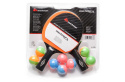 PALETKI DO PING PONGA Z PIŁECZKAMI RAINBOW /METEOR