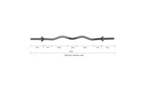 GRYF ŁAMANY S337798 120CM X 25MM /EB FIT GRYF ŁAMANY S337798 120CM X 25MM /EB FIT