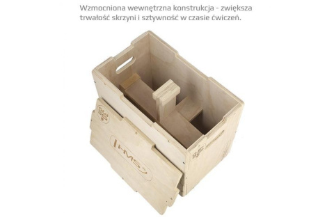SKRZYNIA PLYOMETRYCZNA DSC04 50X40X30CM /HMS SKRZYNIA PLYOMETRYCZNA DSC04 50X40X30CM /HMS