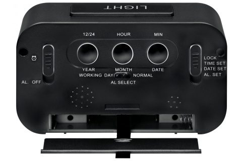 BUDZIK MYTIME DUO LCD CZARN. /BRESSER