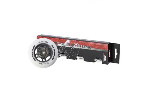 KÓŁKA DO ŁYŻWOROLEK PU 70X24 82A ABEC-9 BIAŁ. /NILS KÓŁKA DO ŁYŻWOROLEK PU 70X24 82A ABEC-9 BIAŁ. /NILS