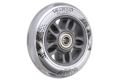 KÓŁKA DO ROLEK PU 90X24 82A 4 SZT. ABEC-7 CHROM. /NILS