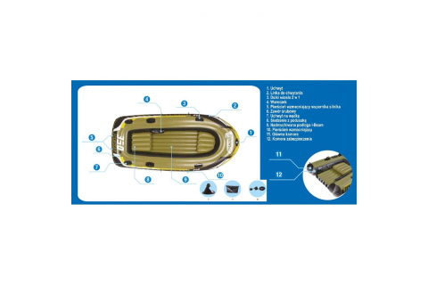 PONTON FISHMAN 350 SET 305X136X42CM /JILONG PONTON FISHMAN 350 SET 305X136X42CM /JILONG