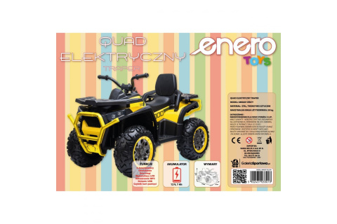 QUAD ELEKTRYCZNY TRAPER ŻÓŁT. /ENERO