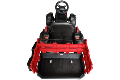 TRAKTOR ELEKTRYCZNY Z PRZYCZEPĄ CZERW-CZARN. /ENERO TRAKTOR ELEKTRYCZNY Z PRZYCZEPĄ CZERW-CZARN. /ENERO