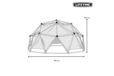 PLAC ZABAW KOPUŁA DO WSPINACZKI GEODOME /LIFETIME