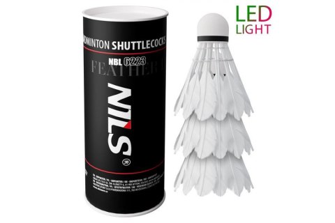 LOTKI DO BADMINTONA NBL6223 Z PIÓR LED 3 SZT. /NILS LOTKI DO BADMINTONA NBL6223 Z PIÓR LED 3 SZT. /NILS