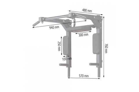 PORĘCZ DO ĆWICZEŃ 2W1 L-BAR /INSPORTLINE PORĘCZ DO ĆWICZEŃ 2W1 L-BAR /INSPORTLINE