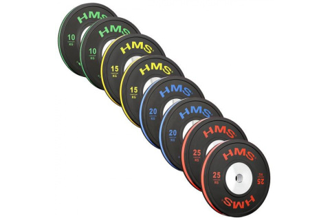 OBCIĄŻENIA GUMOWANE OLIMPIJSKIE BTBR 8SZT 140KG /HMS OBCIĄŻENIA GUMOWANE OLIMPIJSKIE BTBR 8SZT 140KG /HMS