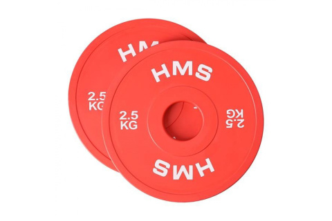 OBCIĄŻENIA GUMOWANE OLIMPIJSKIE CBRS25 2X2,5KG /HMS OBCIĄŻENIA GUMOWANE OLIMPIJSKIE CBRS25 2X2,5KG /HMS