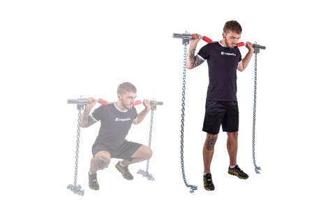 GRYF PROSTY Z ŁAŃCUCHAMI CHAINBOS 2X15KG /INSPORTLINE GRYF PROSTY Z ŁAŃCUCHAMI CHAINBOS 2X15KG /INSPORTLINE