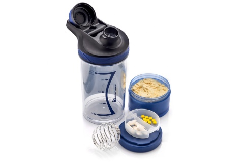 BIDON SPORTOWY SHAKER BL 500ML /METEOR