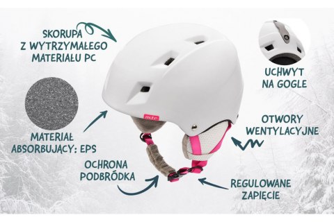 KASK NARCIARSKI KIONA-W ROZM. XS 48-52CM /METEOR KASK NARCIARSKI KIONA-W ROZM. XS 48-52CM /METEOR