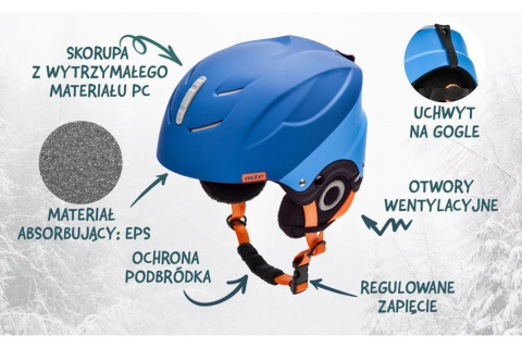 KASK NARCIARSKI LUMI-BJ ROZM. M 55-58CM /METEOR KASK NARCIARSKI LUMI-BJ ROZM. M 55-58CM /METEOR