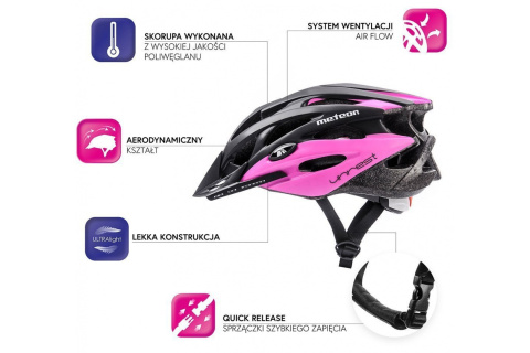 KASK ROWEROWY MV29 UNREST-BLW ROZM. XL 61-63CM /METEOR
