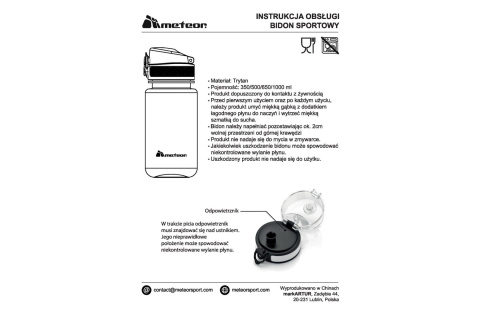 BIDON SPORTOWY L 650ML /METEOR BIDON SPORTOWY L 650ML /METEOR