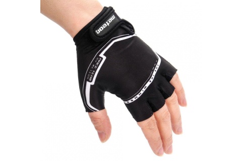 RĘKAWICZKI ROWEROWE BLK ROZM. XS /METEOR