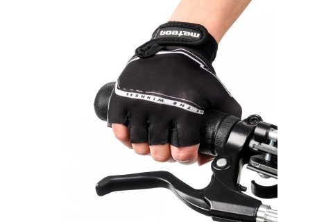RĘKAWICZKI ROWEROWE BLK ROZM. XS /METEOR