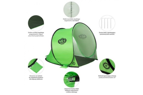 NAMIOT PLAŻOWY SAMOROZKŁADAJĄCY NC3173 G /NILS