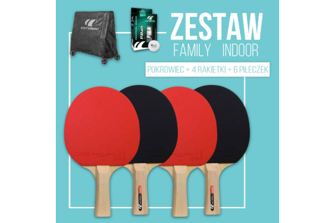 PALETKI DO PING PONGA Z PIŁECZKAMI SPORT 100 /CORNILLEAU