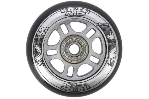 KÓŁKA DO ROLEK PU 76X24 82A 4 SZT + ABEC-9 8 SZT /NILS